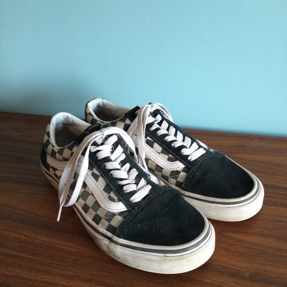 VANS OLD SKOOL PRIMARY CHECK SHOE checkerboard black white Skate Skater Sneaker - Picture 3 of 10